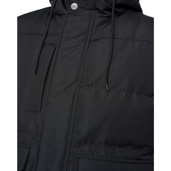 Crosshatch Mens Milwaka Faux Fur Lined Jacket / Black